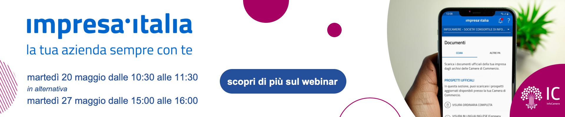 banner webinar app impresa italia