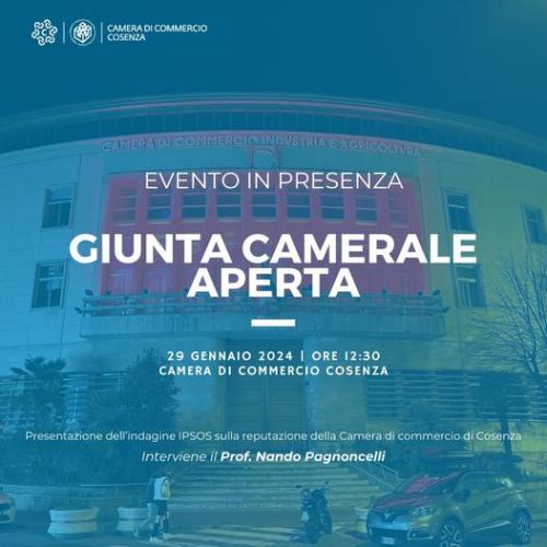 Giunta Camerale Aperta Cosenza Giunta Camerale Aperta Cosenza