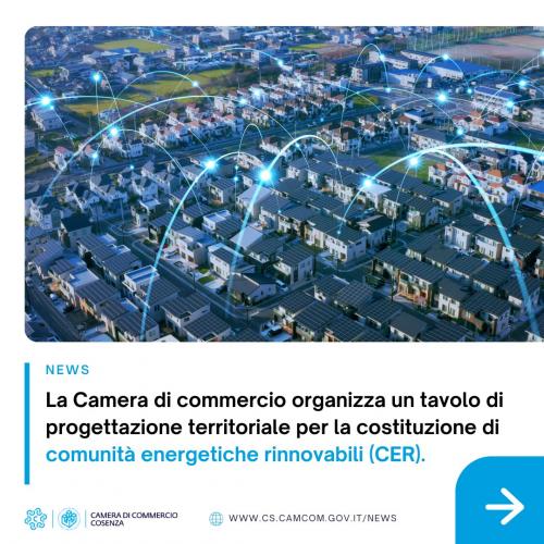 Costituire una Comunità Energetica Rinnovabile a Cosenza: il primo passo il 22 febbraio Costituire una Comunità Energetica Rinnovabile a Cosenza: il primo passo il 22 febbraio