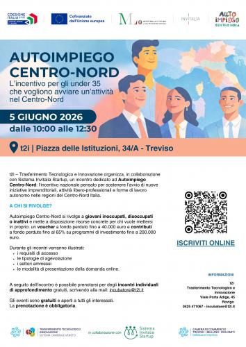 Autoimpiego Centro-Nord 5 giugno: Incontro con Sistema Invitalia Startup per chi vuole mettersi in proprio