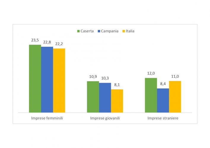 Imprenditoria giovanile,femminile,straniera.Confronti territoriali