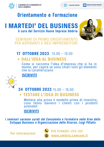 I Martedì del Business Programma seminari