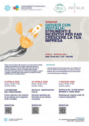 WEBINAR GIOVEDÌ CON INVITALIA