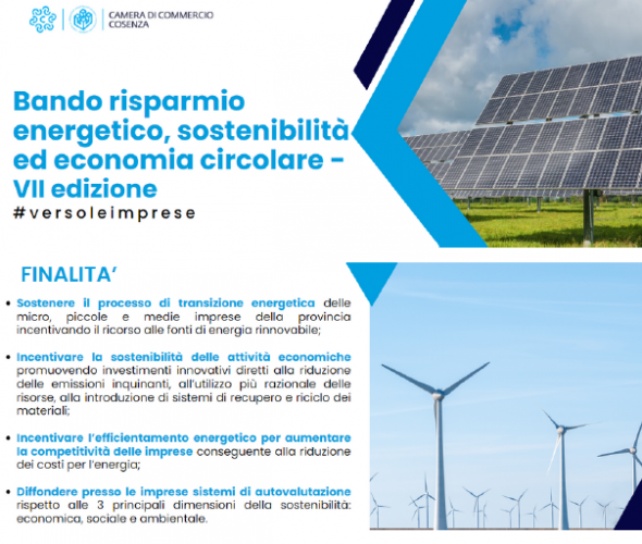 bando risparmio energetico cosenza