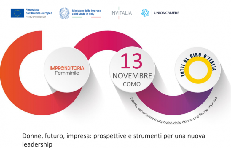 Locandina evento Imprenditoria femminile – Como, 13 novembre