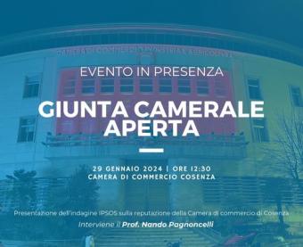 Giunta Camerale Aperta Cosenza
