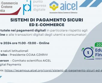 Locandina webinar educazione finanziaria