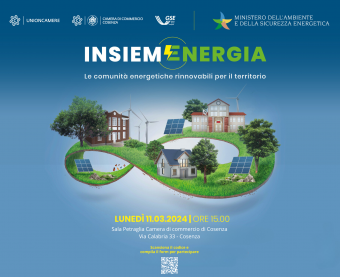 Evento "InsiemEnergia" - Lunedì 11 marzo ore 15.00 Camera di commercio di Cosenza