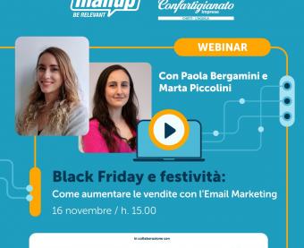 Black Friday e festività, come aumentare le vendite con l'Email Marketing: il webinar gratuito, giovedì 16 novembre