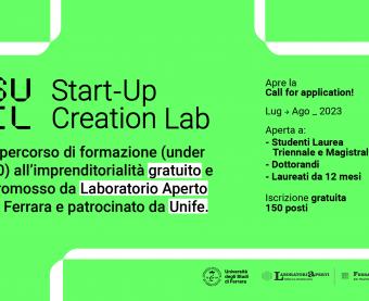 Locandina START UP CREATION LAB