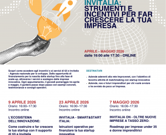 WEBINAR GIOVEDÌ CON INVITALIA