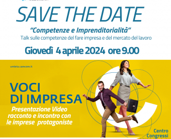 Save the date evento - Competenze e imprenditorialità