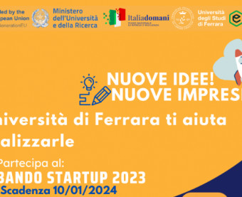 Bando Startup 2023 - Università di Ferrara