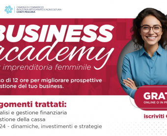 La Business Academy per imprenditoria femminile: il corso gratuito a Pescara dal 12 Dicembre 