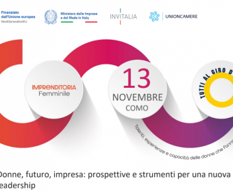 Locandina evento Imprenditoria femminile – Como, 13 novembre