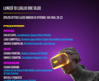Decennale dello spazio attivo di Viterbo: ospita progetti d’impresa e startup innovative attive in prevalenza nella filiera dell’industria culturale e creativa. Appuntamento il 10 luglio alle ore 18.00 presso lo Spazio Attivo Lazio Innova in via Faul 20-22 (Viterbo)