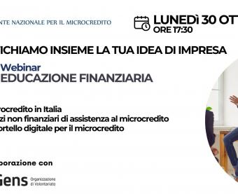 Locandina webinar microcredito