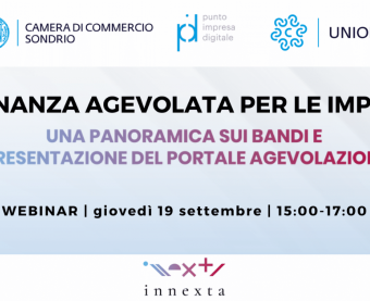 Banner evento La finanza agevolata per le imprese