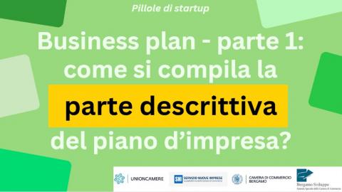 Consigli per la stesura della parte descrittiva del business plan